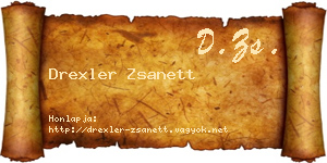 Drexler Zsanett névjegykártya